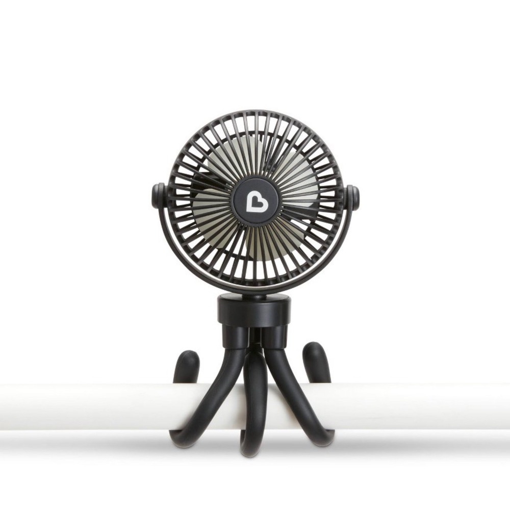 Munchkin Stroller Fan NEW Colored LED‎ Lights 4 Speed Rechargeable 8 Hr Battery